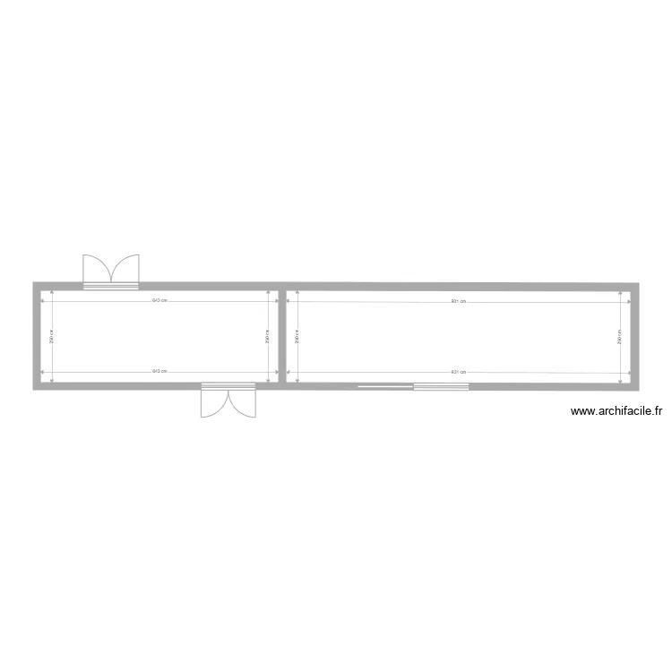 Local actuel PARLY 2. Plan de 