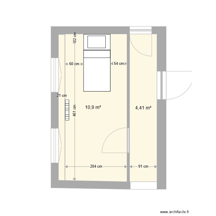 CHAMBRE COULOIR. Plan de 0 pièce et 0 m2