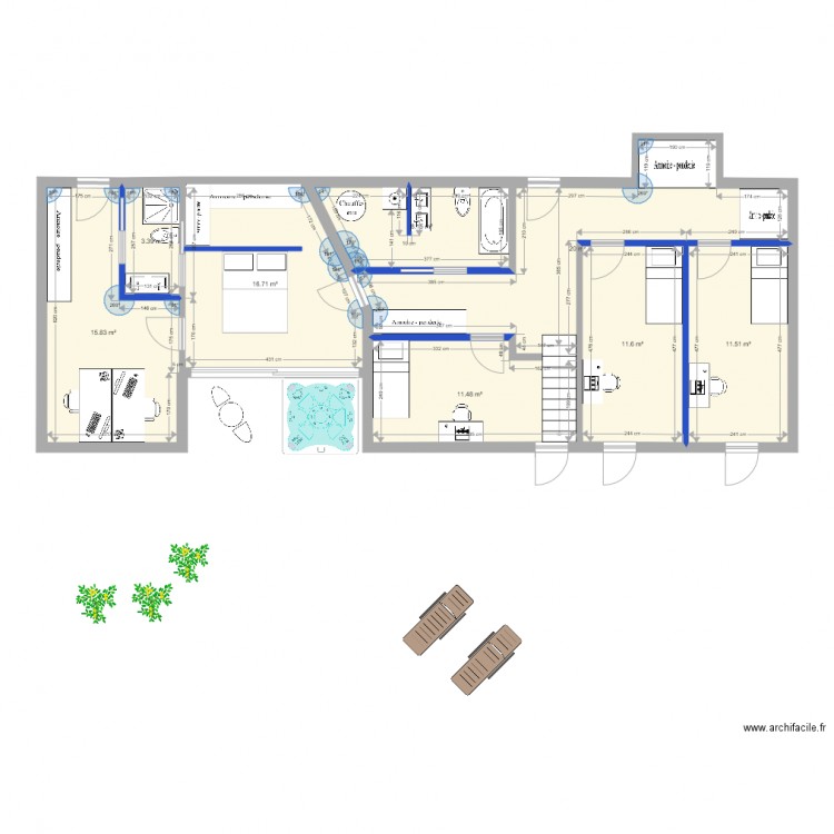 Cud rdc rénov v3. Plan de 0 pièce et 0 m2