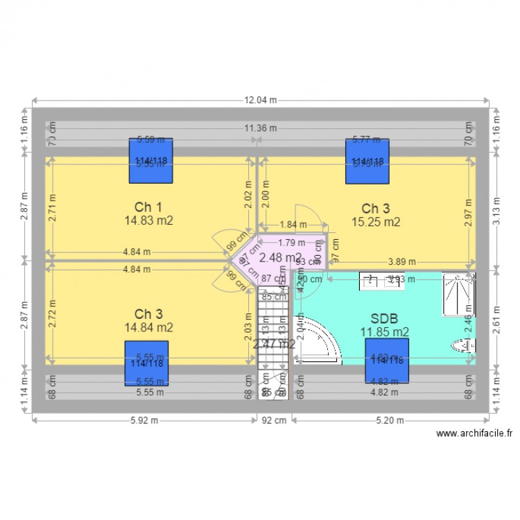 LUCZAK etage. Plan de 0 pièce et 0 m2