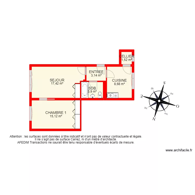 BI 11768 - Apprt. Plan de 