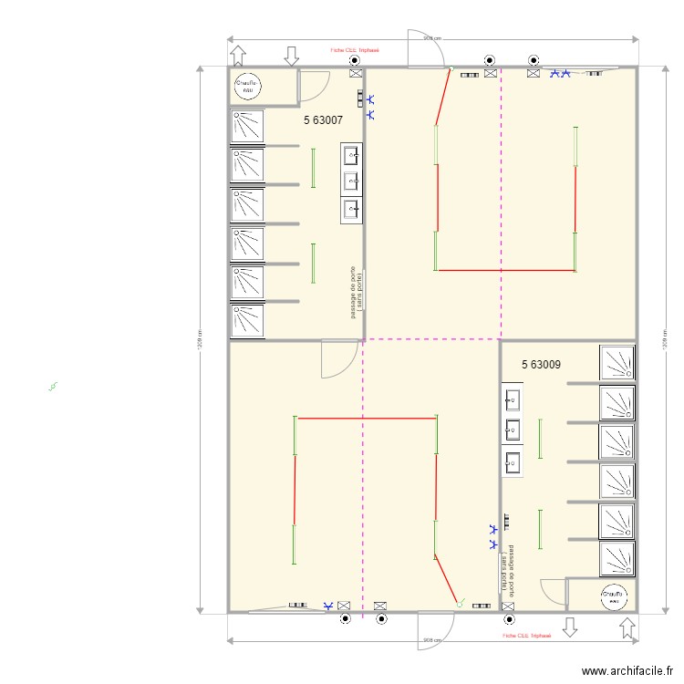 Inovyn assemblages douches elec. Plan de 5 pièces et 105 m2