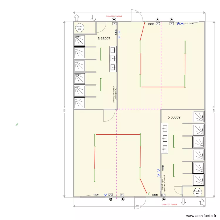 Inovyn assemblages douches elec. Plan de 