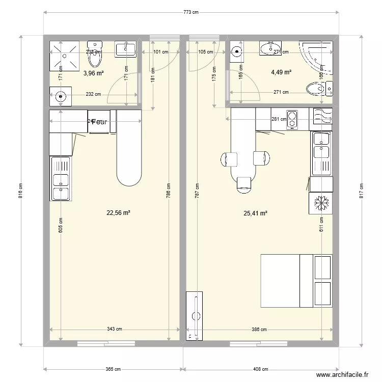 B103 B104 IMMEUBLE IAORA. Plan de B103 B104 IMMEUBLE IAORA. Plan de