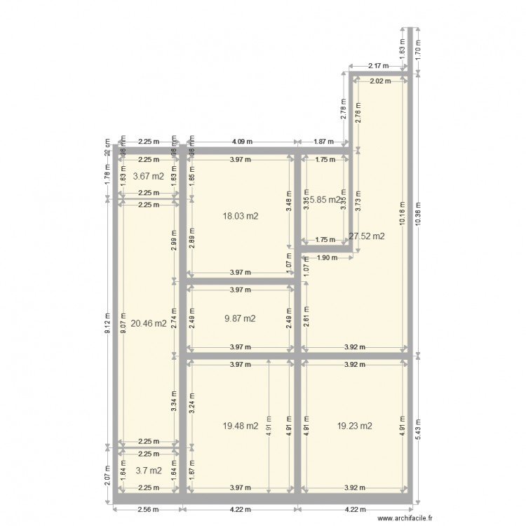 chalet RDC. Plan de 0 pièce et 0 m2