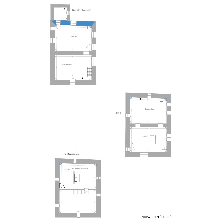 PEGHAIRE EDL. Plan de 6 pièces et 170 m2