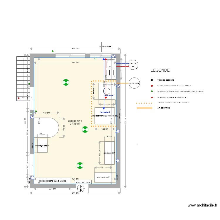 ateliern1. Plan de 0 pièce et 0 m2