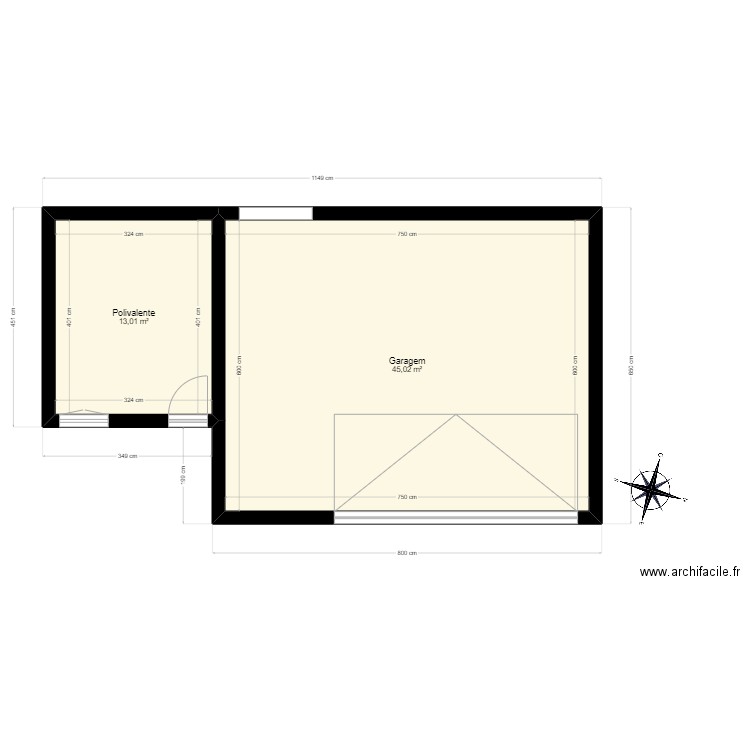 Casa X. Plan de 0 pièce et 0 m2
