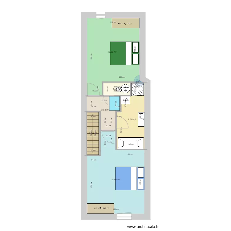 appart saulce ETAGE 2. Plan de 