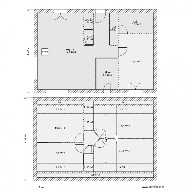 Plan. Plan de 0 pièce et 0 m2