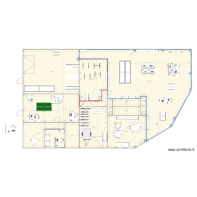 local  15 projet. Plan de 0 pièce et 0 m2