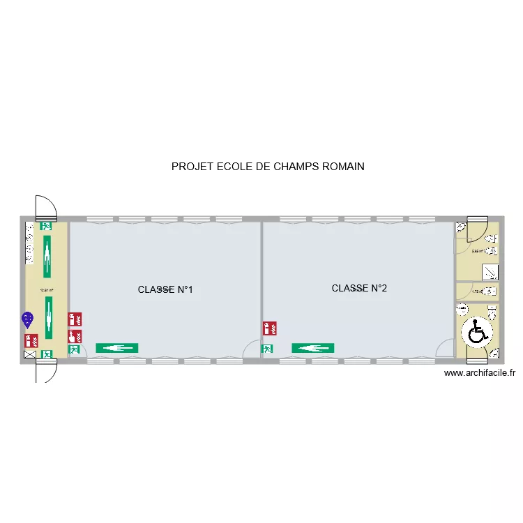 champs romain eccole 3. Plan de 