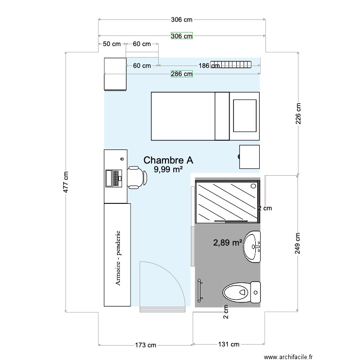 Chambre 42. Plan de 0 pièce et 0 m2