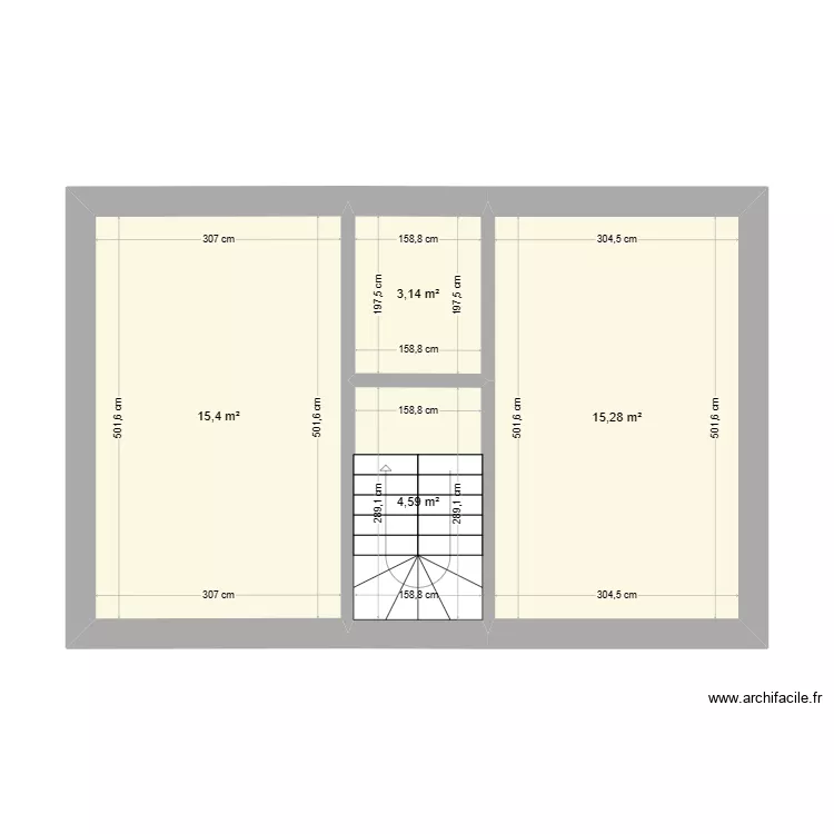 Etage ransart. Plan de 