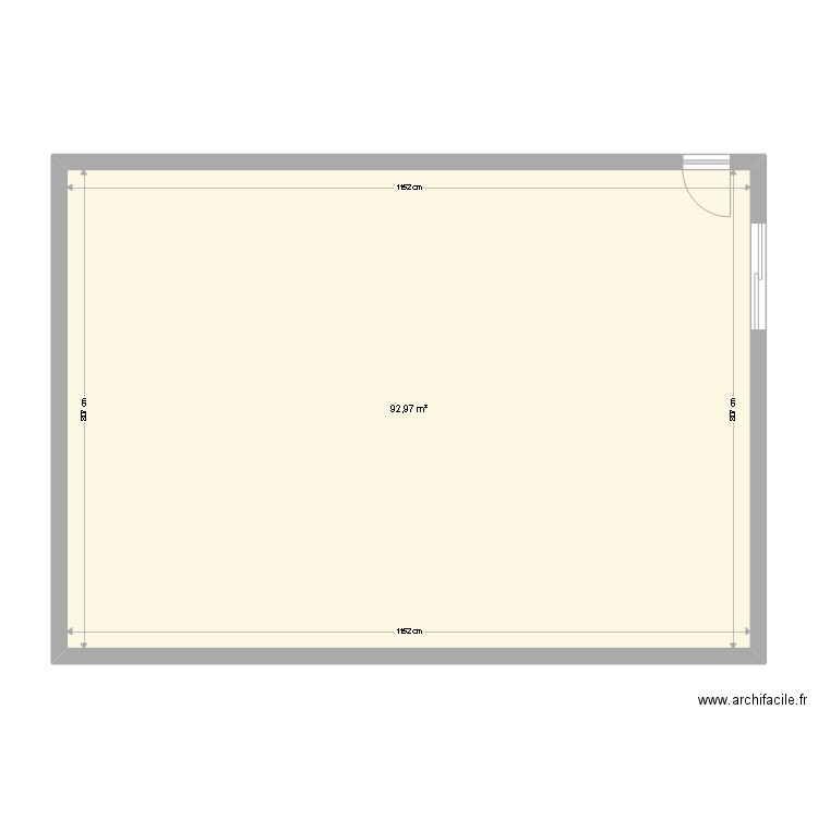 sainte colombe6. Plan de 1 pièce et 93 m2