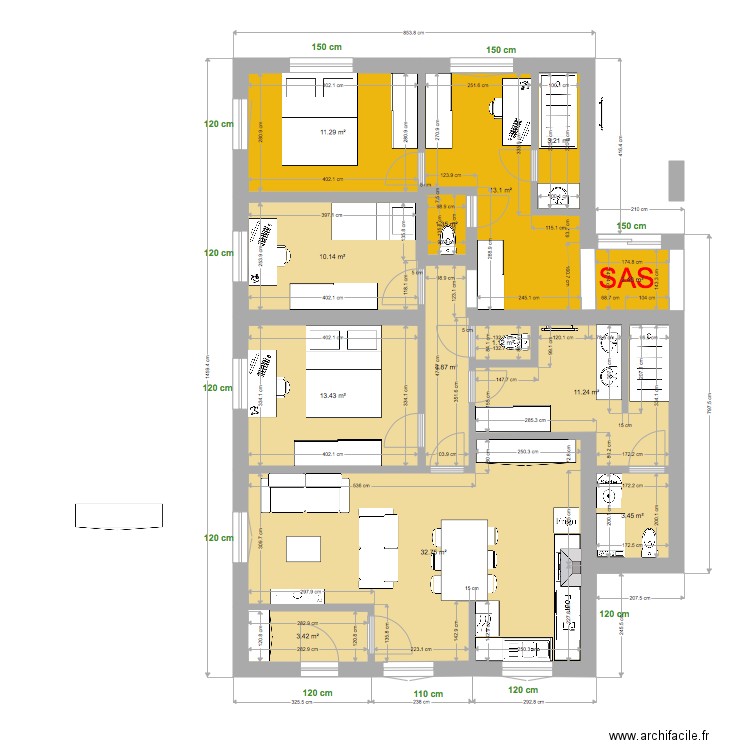 annexe plus court 141  111 bis. Plan de 0 pièce et 0 m2