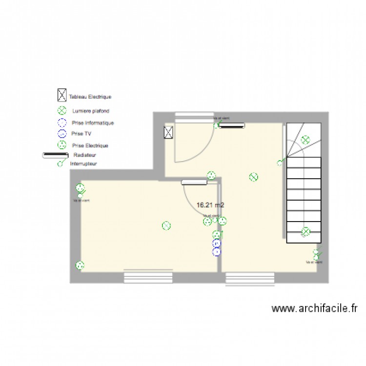 cabourg electricité . Plan de 0 pièce et 0 m2