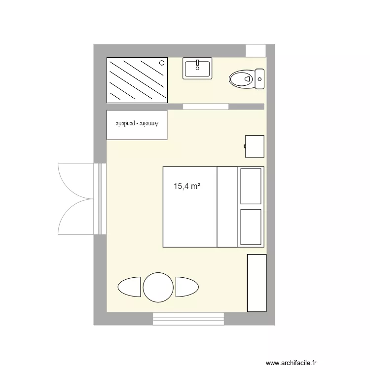 chambre hote 1. Plan de 