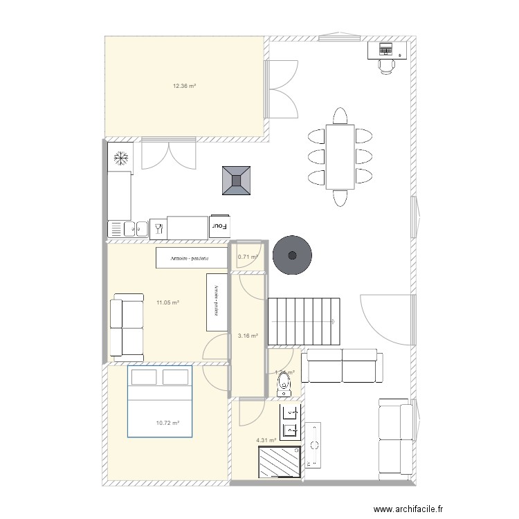 amenagement maison. Plan de 0 pièce et 0 m2