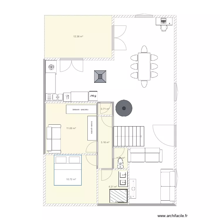amenagement maison. Plan de 