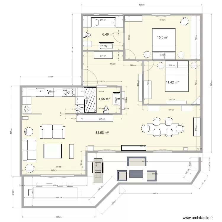 Bellevue Chateau dOex 2. Plan de 