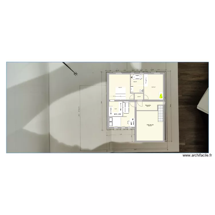 &eacute;tage . Plan de 