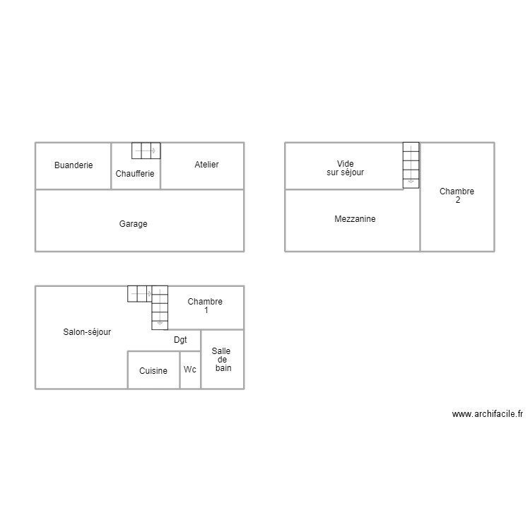 SAINT EVARZEC JEGOU. Plan de 10 pièces et 53 m2