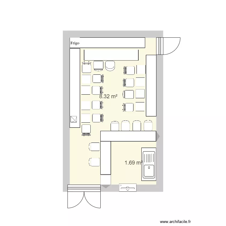 plan restaurant. Plan de 