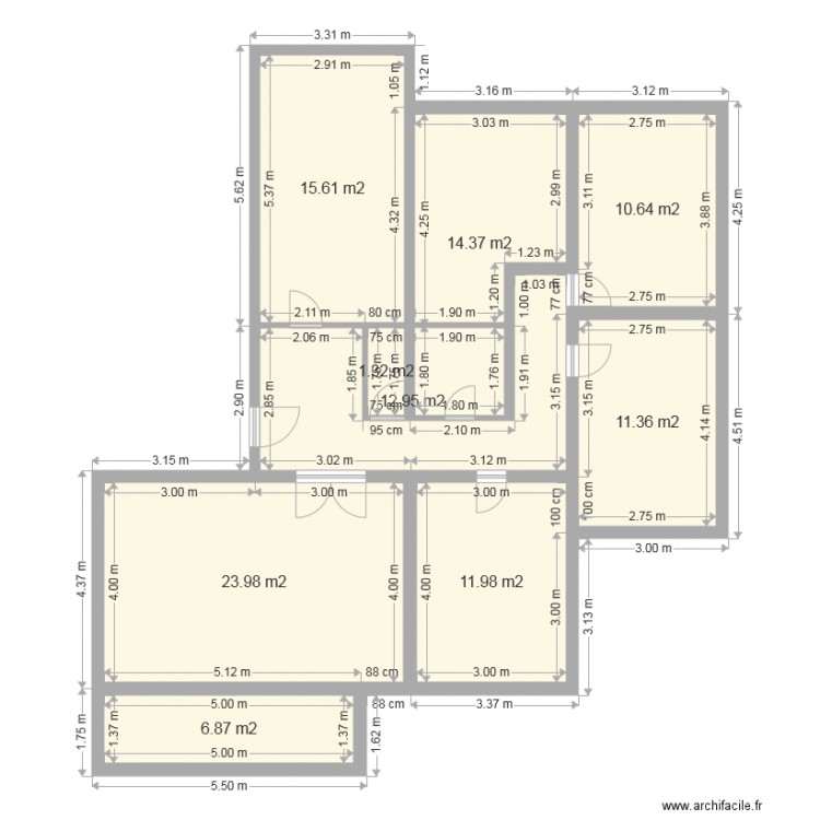 maison f5. Plan de 0 pièce et 0 m2