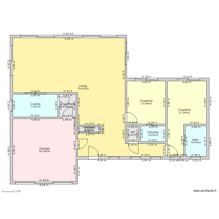 maison 2 chambres. Plan de maison 2 chambres. Plan de