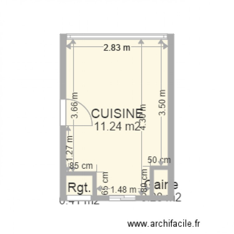 Cuisine. Plan de 0 pièce et 0 m2