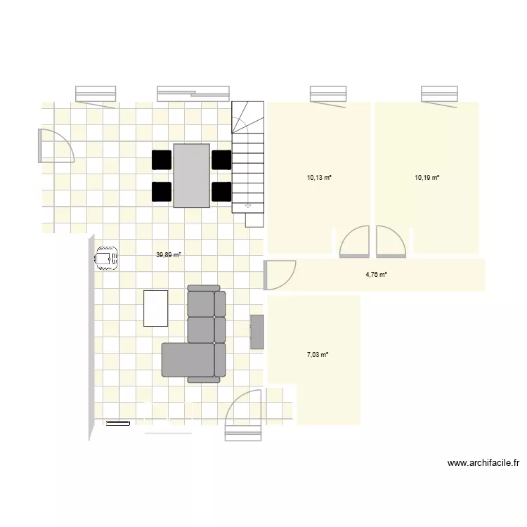 maison. Plan de 5 Pièces et 72 m² maison. Plan de 5 Pièces et 72 m²