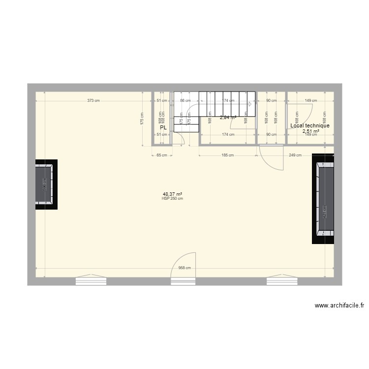 RDJ Le couderc . Plan de 0 pièce et 0 m2