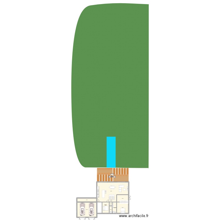 MAISON SCHNOUFFINESQUE. Plan de 9 pièces et 187 m2