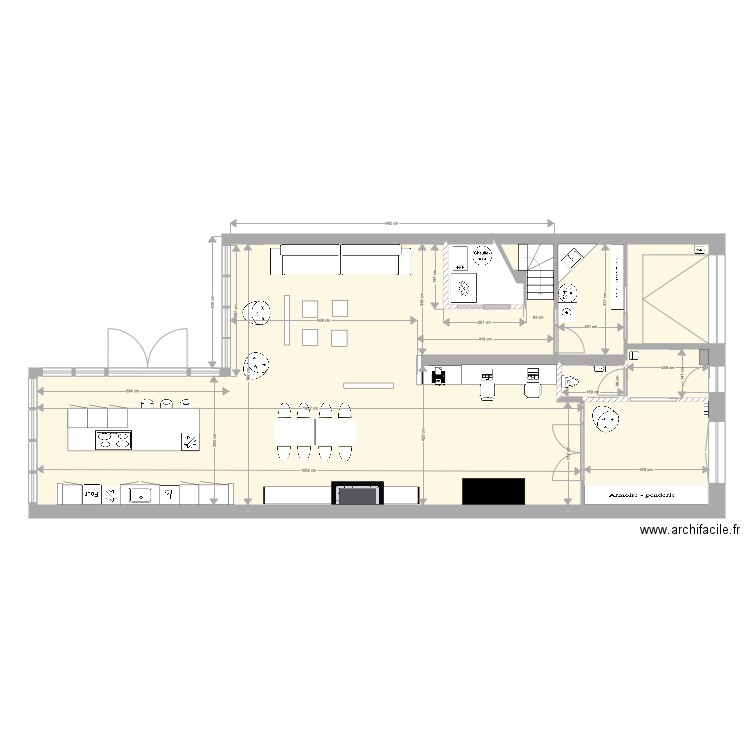 107 plan rdc agencement BASE. Plan de 0 pièce et 0 m2