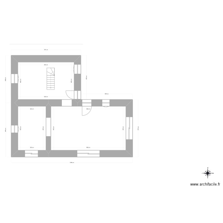 BERGERIE RDC FINAL 6. Plan de 3 pièces et 76 m2