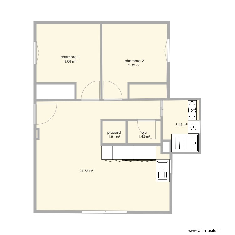 GRAU AGDE DUCA 2. Plan de 0 pièce et 0 m2