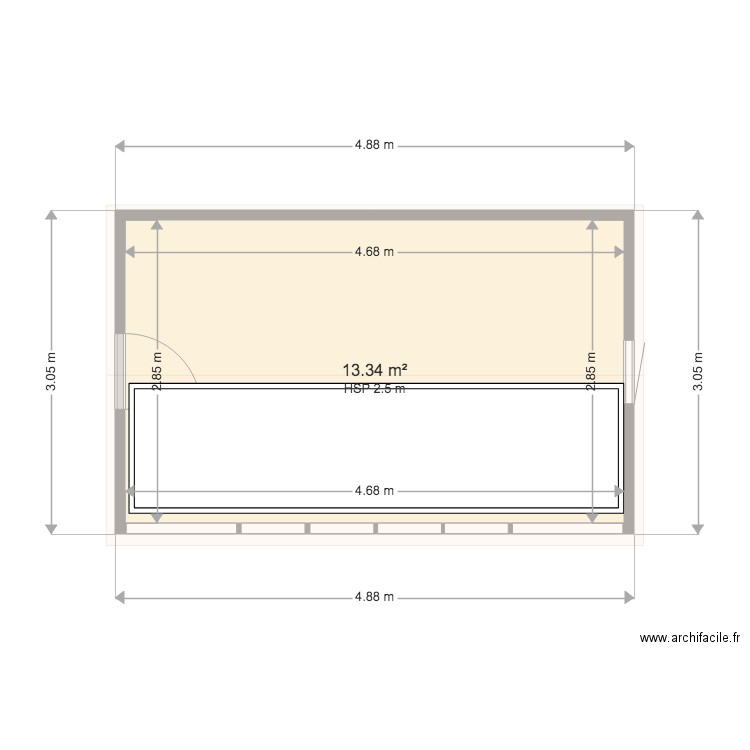 serre. Plan de 0 pièce et 0 m2