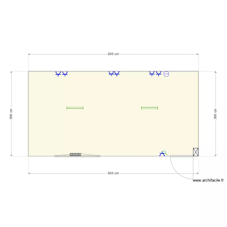Salle de R&eacute;union Eurogentec. Plan de 