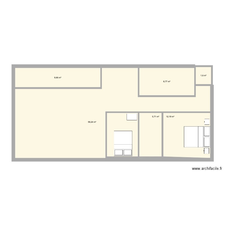 appart diaze. Plan de 0 pièce et 0 m2