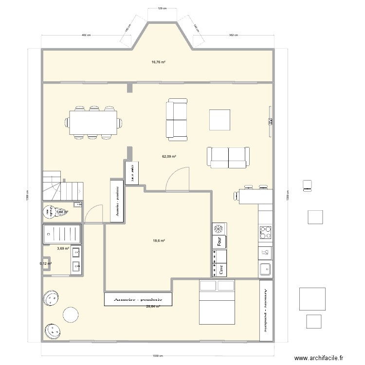 Pornichet De Gaulle RDC Base V4. Plan de 0 pièce et 0 m2