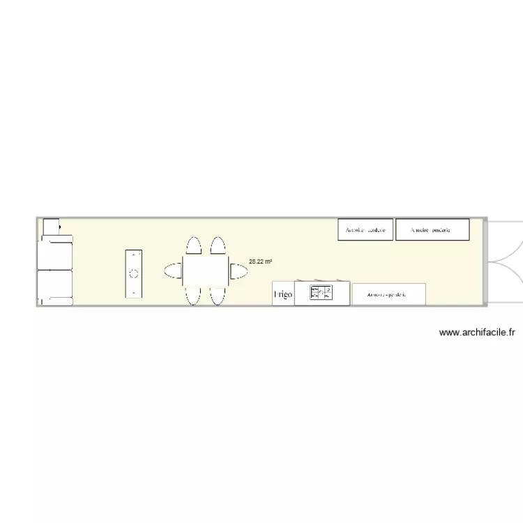 Container de chantier. Plan de Container de chantier. Plan de