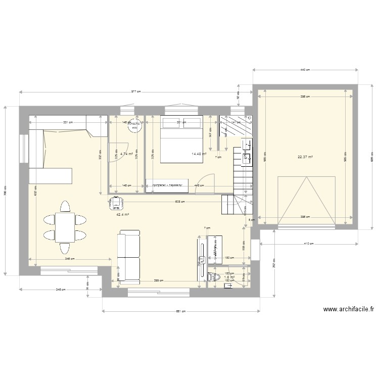 Plan MTB Modif V2. Plan de 0 pièce et 0 m2