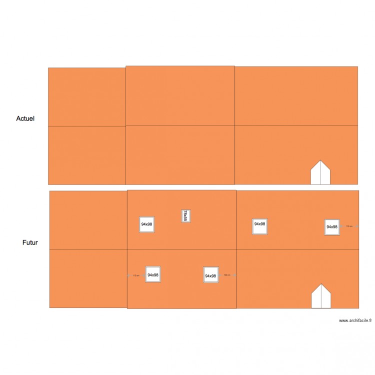 saint rhomble plan toiture. Plan de 0 pièce et 0 m2
