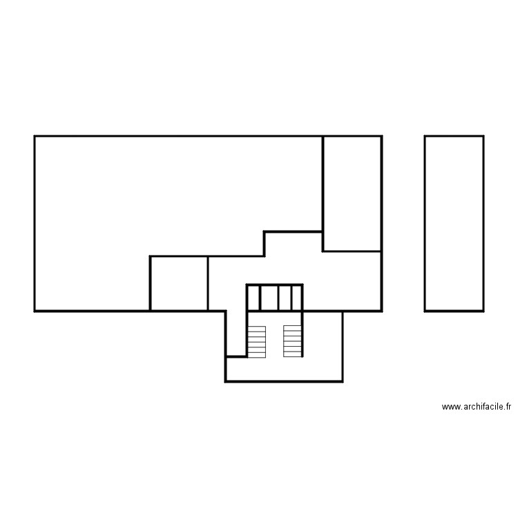 36274 croquis 253m2 bureaux 1er et stockage rdc  . Plan de 0 pièce et 0 m2