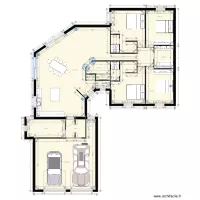 plan maison biscornu