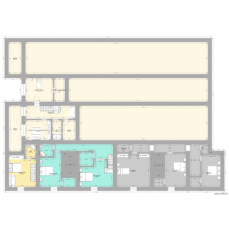 Mignovillard étage définitif . Plan de 0 pièce et 0 m2