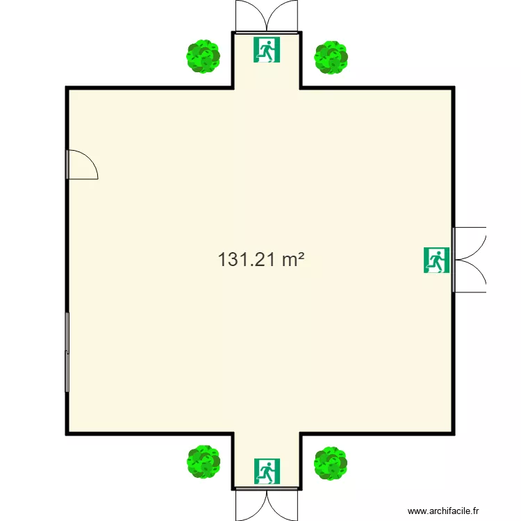 SALLE BUREAUX. Plan de 