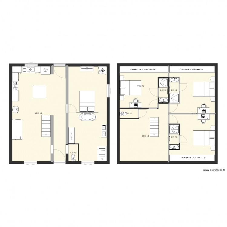 bailly. Plan de 0 pièce et 0 m2
