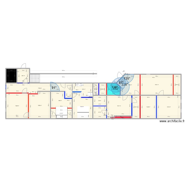 pontiac d    final  1. Plan de 22 pièces et 192 m2